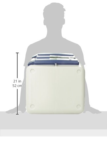 Coastal - Bergan - Stack-n-Stor Food Storage, Beige and Navy, 18 gal (Medium)
