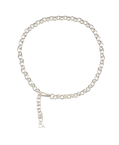 Calvin Klein Women's Slim Mesh and Chain Fashion Waist Belts for Dresses, Trousers - color: Gold, size: Small
