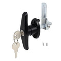 Keyed-Alike Locking T-Handle Kit for Truck Camper Shell/Cap & Topper - Black T-Handle Lock Set with Door Compatibility (Right) - style: Matching Set(Right)