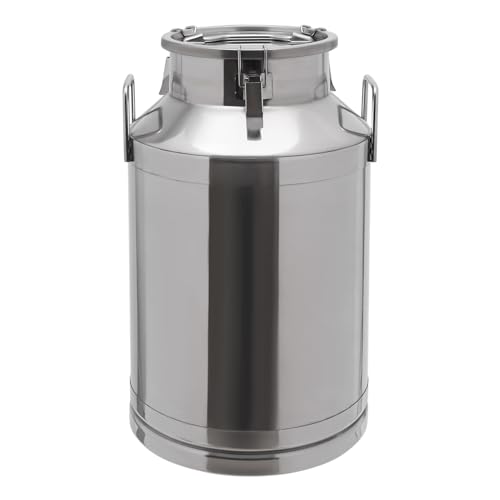 Stainless Steel Milk Bucket With Faucet, Large Liquid Container Storage,Stainless Steel Milk Can With Sealing Lid and Carry Handle,for Wine(60L/15.9 Gal,w/Faucet) - size: 60L/15.9 Gal,w/Faucet