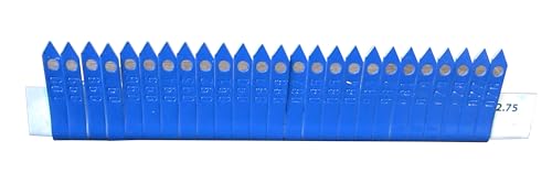 Zip Wing Bands Numbered - NOT Stamped Aluminum Chicken Pheasant Poultry Duck Wing Identification Tags (100, Blue) - color: Blue