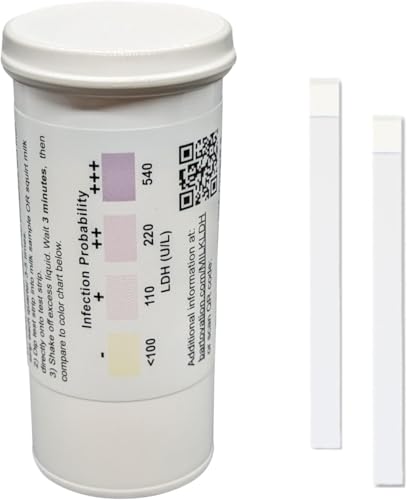 Bartovation Cow Milk LDH Test Strips for Mastitis Detection, 50-Pack | Made in USA, requires only milk to screen for subclinical mastitis in dairy cows
