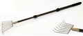 Stainless Steel Garden rake Multi-Functional Clam rake can be Used to Catch the sea Tide Hunting to Pick up Shells and dig Treasures, and Lengthen the Aluminum Alloy Handle.