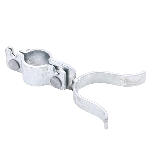 1-3/8" x 1-7/8" Chain Link Fence Fork Latch, KINNAN Gate Fork Latch with Padlock Hole, Galvanized Fence Latch Lock to Gate Post,Bolts & Nuts Included - size: 1-3/8" X 1-7/8"