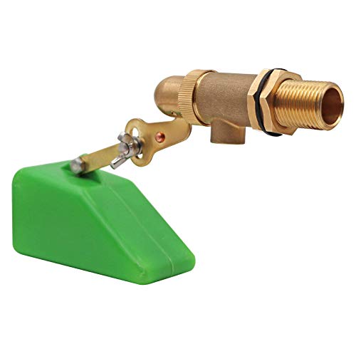 1/2 Inch Brass Float Valve for Pond Auto Fill Float Ball Valve | with Adjustable Arm, Water Float Valve for Water Tank, Water trough, Water Feature, Swamp Cooler, Stock Tank, Fountain