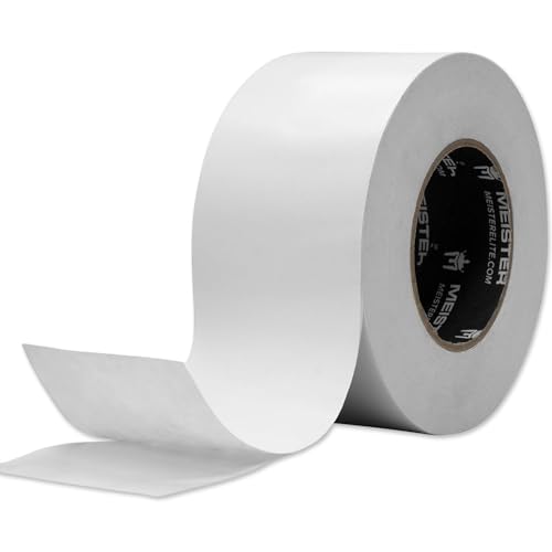 Meister Double-Sided XL Floor Mat Tape - Secures Exercise Mats & Rugs in Place - 3in x 30yd | Extra strong 3" x 30yd floor tape for puzzle mats, roll-out mats, rugs and temporary floor coverings