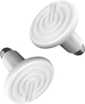 HealSmart Reptile Heat Lamp Bulb Ceramic Heat Emitter 150W No Light Emitting Brooder Coop Heater for Amphibian Pet & Incubating Chicken, White - color: 2 Pcs (White), size: 150 Watts New
