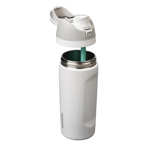 Owala FreeSip Kids Stainless Steel Water Bottle 16 oz Shy Marshmallow - color: Shy Marshmallow, size: 16 Ounces
