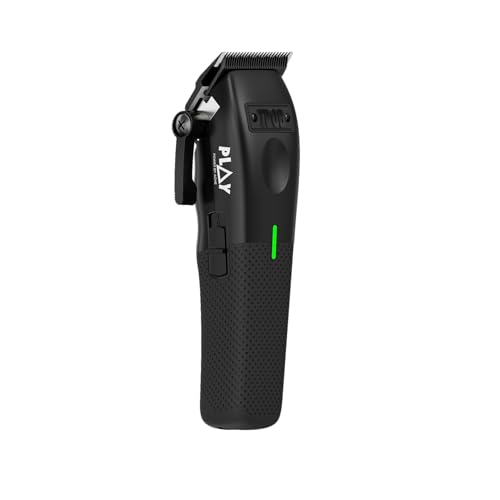 TPOB Play Barber Hair Clippers for Men 7500 RPM with Rubber Grips (Blackout) - color: Blackout