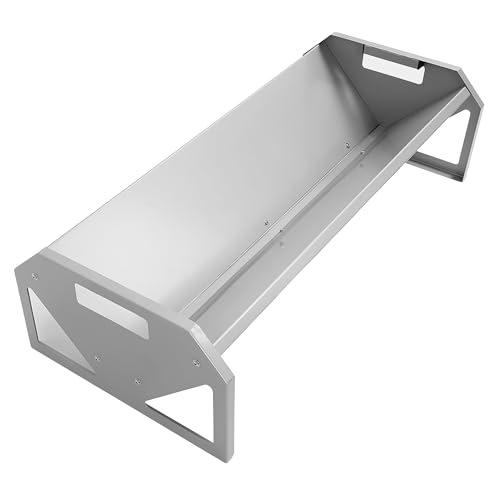 Livestock Feeding Trough 22 Gallon Capacity 45" Hay Feeder Heavy | Duty Livestock Trough for Horse Sheep Cattle Hog V-Shaped Farm Sheds Pen Water Feeder Trough Powder Coated Silvery Steel - color: Silvery