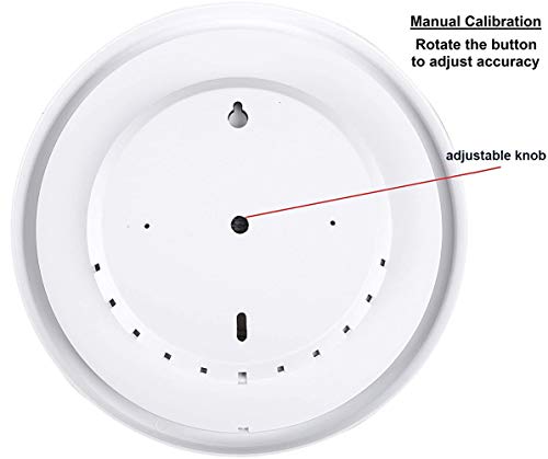Indoor Outdoor Thermometer Hygrometer - Waterproof Hanging Wall Thermometer Decorative Outdoor Thermometer Large Numbers, No Battery Needed Outdoor Thermometers for Patio - color: White 10", size: 10 Inch