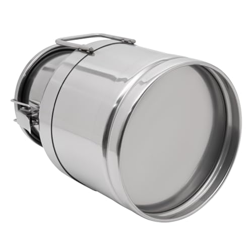 10L/2.64 Gallon Stainless Steel Milk Bucket, Heavy Duty Milk Can with Sealing Lid and Easy-Flow Spigot, Large Liquid Container Storage for Wine, Water, Coffee, Oil Storage, Transport, and Dispensing - size: 10L/2.64Gal