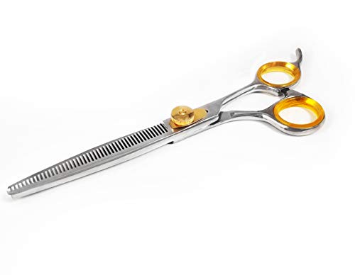 Professional Cat and Dog Grooming Scissors heavy-duty Pet Thinning Scissors for Dogs and Cats, 440c Japanese Steel Comfortable Long-Lasting Sharpness for Years (Contemporary) - color: Thinning Scissors