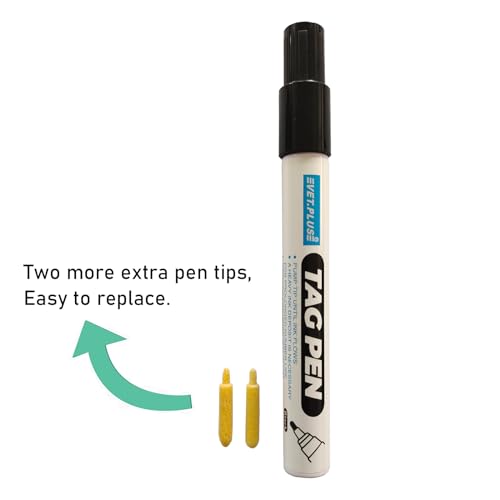 VET.PLUS Ear Tag Marking Pen With Special Strong Penetration Ink Waterproof Writing Long Lasting and Not Fade for Cattle Ear Tag (1)