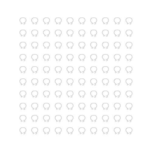 Zerodis 100PCS 8mm Leg Rings, Plastic Identification Bands for Pigeons, with Reusable Easy to Install for Poultry Dove Marking (White) - color: White