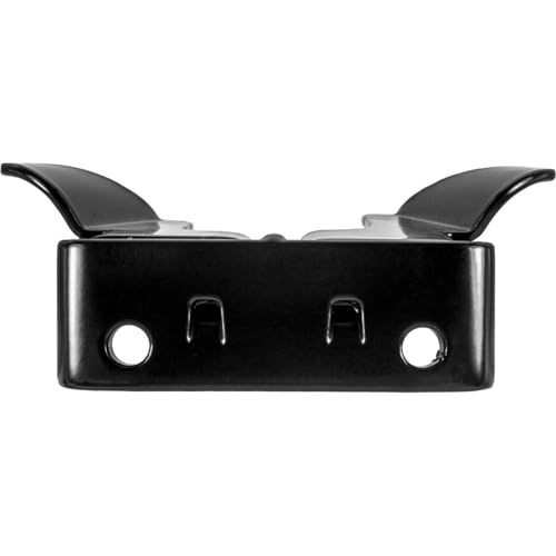 Black Wall Mount 1-3/8" Flat Back Butterfly Latch - Chain Link Fence Gate Latching Hardware - size: BLACK 1-3/8"