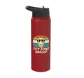 Goat Got Some Grass Retro Farm Animal Farmer Men Women Kids Stainless Steel Insulated Water Bottle - color: Red