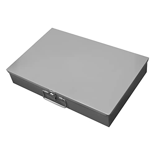Durham 117-95 Gray Cold Rolled Steel Large Vertical Box, 18" Width x 3" Height x 12" Depth, 6 Compartment