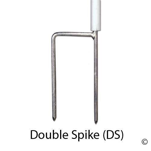 Premier 1 ElectroStop® Double Spike Fence – Sheep & Goats – 42"H x 164'L | White/black. Double spike posts for stability. 10x more conductive. Also for cattle & hogs. Energizer sold separately.