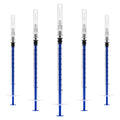 1mL/cc Disposable Luer Slip Syringe 27G 1/2 inch for Lab Use, Individually Wrapped, Pack of 50 - style: 1ml-27G-0.5" (Luer Slip)