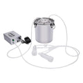Electric Cow Milking Machine 5L Automatic Goat Milking Machine, Portable Pulsation Vacuum Pump Milker Machine for Cows, Goats, Sheep w/Auto Stop Valve, Stainless Steel Bucket, 2 Teat Cups