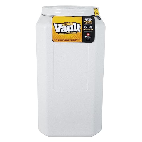 Gamma2 Vittles Vault Pet Food Storage Containers - Sealed Dog and Cat Food Storage Container, Fits up to 80lbs, Made in the USA - [14" L x 28" H] | Sealed, Made in USA - size: 80 Pounds