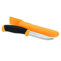 Morakniv Companion Stainless Steel Serrated Fixed-Blade Knife With Sheath, 4.1 Inch