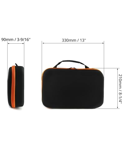 QWORK Hard Storage Tools Case Replacement, 2 Pack for Store Electric drill and Tool Sharpeners, 33x22.5x9cm, Case Only - size: 2 Pack