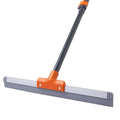 CLEANHOME Rubber Floor Squeegee with Extendable Long Handle | Concrete Floor, Tile Floor, Metal Aluminium Head, Heavy Duty Garage Shower Floor Squeegee Broom for Removing Water
