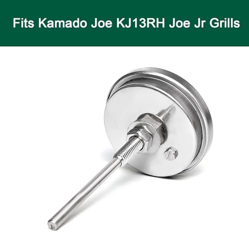 BBQ Grill Temperature Gauge Waterproof Large Face for Kamado Joe JR Barbecue Charcoal Grill Stainless Steel 150-900°F Cooking Thermometer (2.5" for KJ) - size: 2.5" for KJ