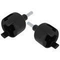 2 Pcs Self-Drilling Electric Fence Insulator Socket for Wood Post, Screw-in Insulator Adapter with Drill Chuck, Compatible with Agricultural Fencing and Livestock Containment
