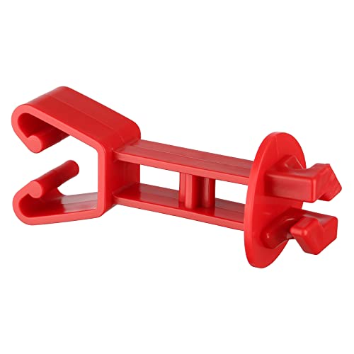 25-Pack Electric Fence Chain Link Extended Insulators, Red | Secure Offset Design · Fits Chain Link Fences & U Posts · For Wire, Polywire, Poly rope & Tape - color: Red