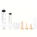 Pet Feeding Kit for Newborn Kittens & Puppies, Kitten Feeding Bottle with Soft Silicone Nipples, Nursing Syringes for Small Animals, Kitten Milk Feeder Set for Rabbit - size: 8 Pcs