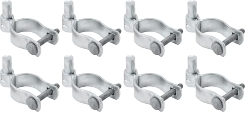 VIVIDA 1-7/8" Chain Link Gate Hinge 4 PCS, Galvanized Pipe Post Hinge for 1-7/8" OD Pipe, Chain Link Gate Hardware (Pack of 2) - size: 1-7/8" (4 PCS) (Pack of 2)