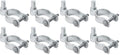 VIVIDA 1-7/8" Chain Link Gate Hinge 4 PCS, Galvanized Pipe Post Hinge for 1-7/8" OD Pipe, Chain Link Gate Hardware (Pack of 2) - size: 1-7/8" (4 PCS) (Pack of 2)