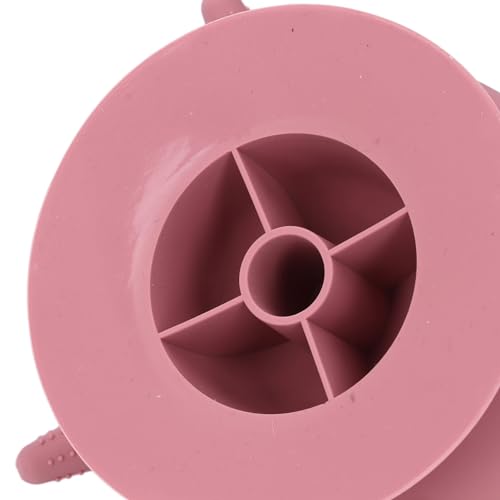 Silicone Puppy Milk Feeder 4 Nipples Small Puppy Nursing Station, Puppy Bottles Simulates Mother's Milk, Feeding Multiple Young Animals, Suitable for Pet Owners - color: Pink