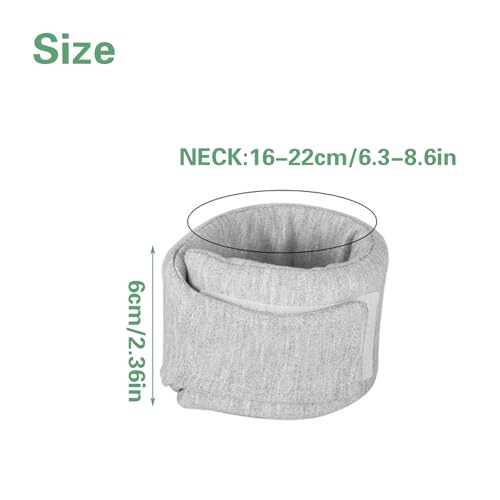 Cat Neck Brace, Adjustable Breathable Elizabethan Collar for Pet After Surgery Recovery Cat Neck Cervical Cone for Small Dogs Puppies Kittens with Neck Circumference 6.3-8.6 Inch (X-Small,Grey) - size: X-Small