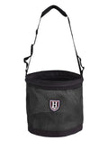 Harrison Howard Horse Muzzle Feed Bag Nylon Mesh Grain Feed Bag with Padded Neck Strap Adjustable Belt Black Small - color: Black, size: Small