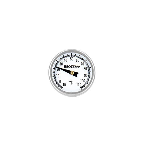 K79-7 Pocket Thermometer, Waterproof, 5" Stem, 1" Dial (-10 to 110 Celsius) - size: -10 to 110 Celsius