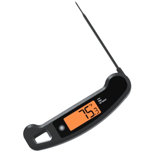 Lavatools Javelin® PRO Classic Ultra-Fast 2-Second Professional Digital Instant Read Meat Thermometer for Grill and Cooking, Auto-Rotating Backlit Display, IP65 Water Resistant – Ink - color: Ink