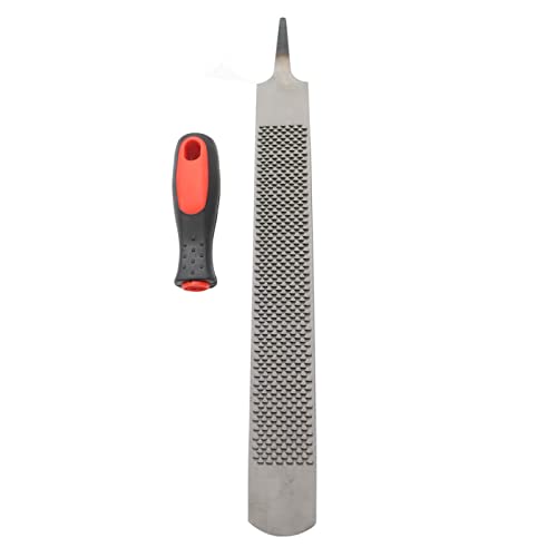 18 Inch Hoof Rasp, Horseshoe File with Rubber Handle, Carbon Steel Farrier File Tool, Suitable for Horse/Goat/Cow/Donkey/Animal Hooves, Strong