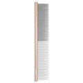 Fresh Ultra Half & Half XL Metal Pet Comb, Oval Aluminum Handle, Metal Grooming Comb for Dogs, 9.75" - style: Ultra Half & Half XL