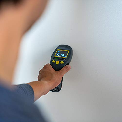 General Tools MM8 Pinless Moisture Meter for Wood, Walls & Mold Detection | Non-invasive wood moisture meter for walls, drywall & lumber. Mold detector for home moisture & humidity moisture testing. - size: MM8
