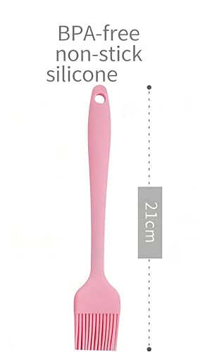 Silicone Basting Brush Set, Heat Resistant 446°F, 3-Pack | Silicone, BPA-free, steel core, non-stick, dishwasher safe, 446°F, for BBQ, baking, sauces, butter, even coating
