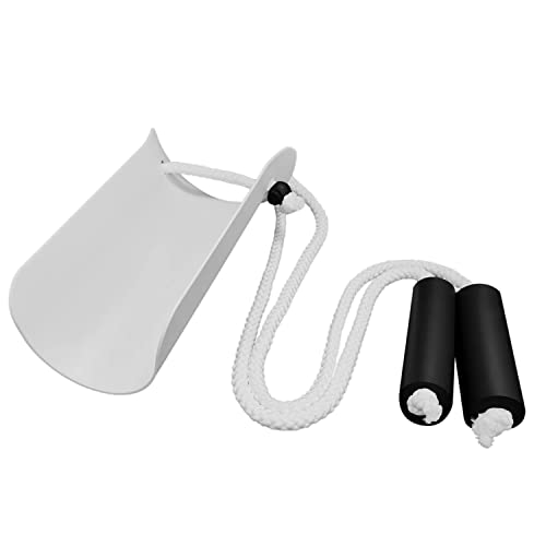 CAidRE Sock Aid - Wide 3.93" Sock Aid with Foam Handles, Sock Aide Device for Seniors, Sock Helper Easy On Easy Off for Regular Socks, White - color: White