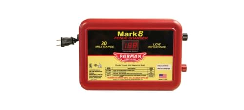 Parker Mc Crory Mfg Mark 8 Mark 8 Electric Fence Charger, 30-Mile, Low Impedance, Plug-in, 110-120-Volt - Quantity 4