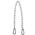 TAODAN 20 Inch Black Metal Outdoor Fencing Gate Hinge with Heavy Duty Spring Carabiner Barn Chains for Securing Barbecues/Outdoor Equipment and Hanging Planters/Swings/Hammocks