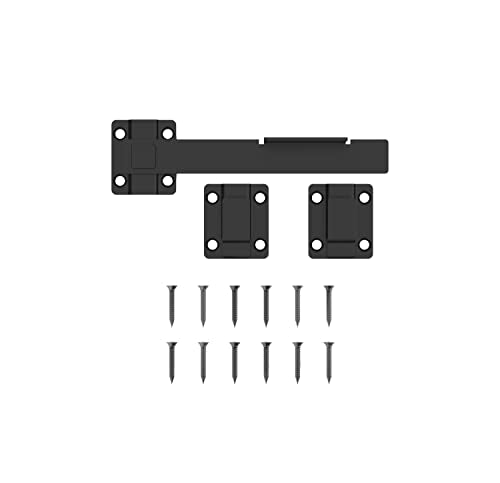 National Hardware N166-023 8.23-in Modern Black Gate Latch