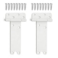 2 Pack 8" Door Hinges,300 Lbs Capacity Heavy Duty Gate Hinges | Matte white T-Strap Shed Gate Hinges,Barn Door, Shed Doors, rust-resistant,durable (8 inch- U - 2 Pack)-Patent Pending - size: 8 inch- U - 2 Pack