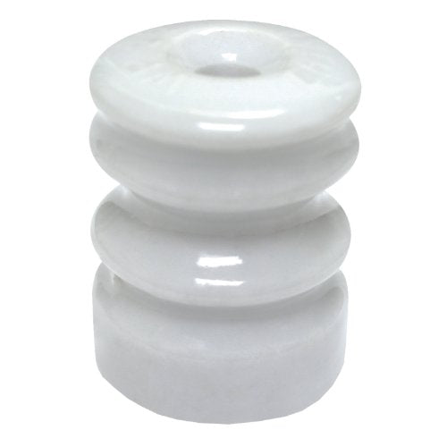 Zareba WP22E Multi-Groove Wood Post Ceramic Insulator with Nails